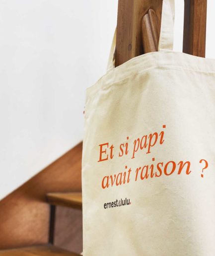 tote bag made in france et si papi avait raison