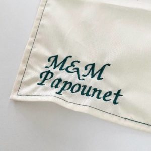 Mouchoirs De Mariage Brodés - Lot De 2 En Coton Blanc 30x30 Cm, Pour Cérémonie, Accessoire Romantique Et Pratique