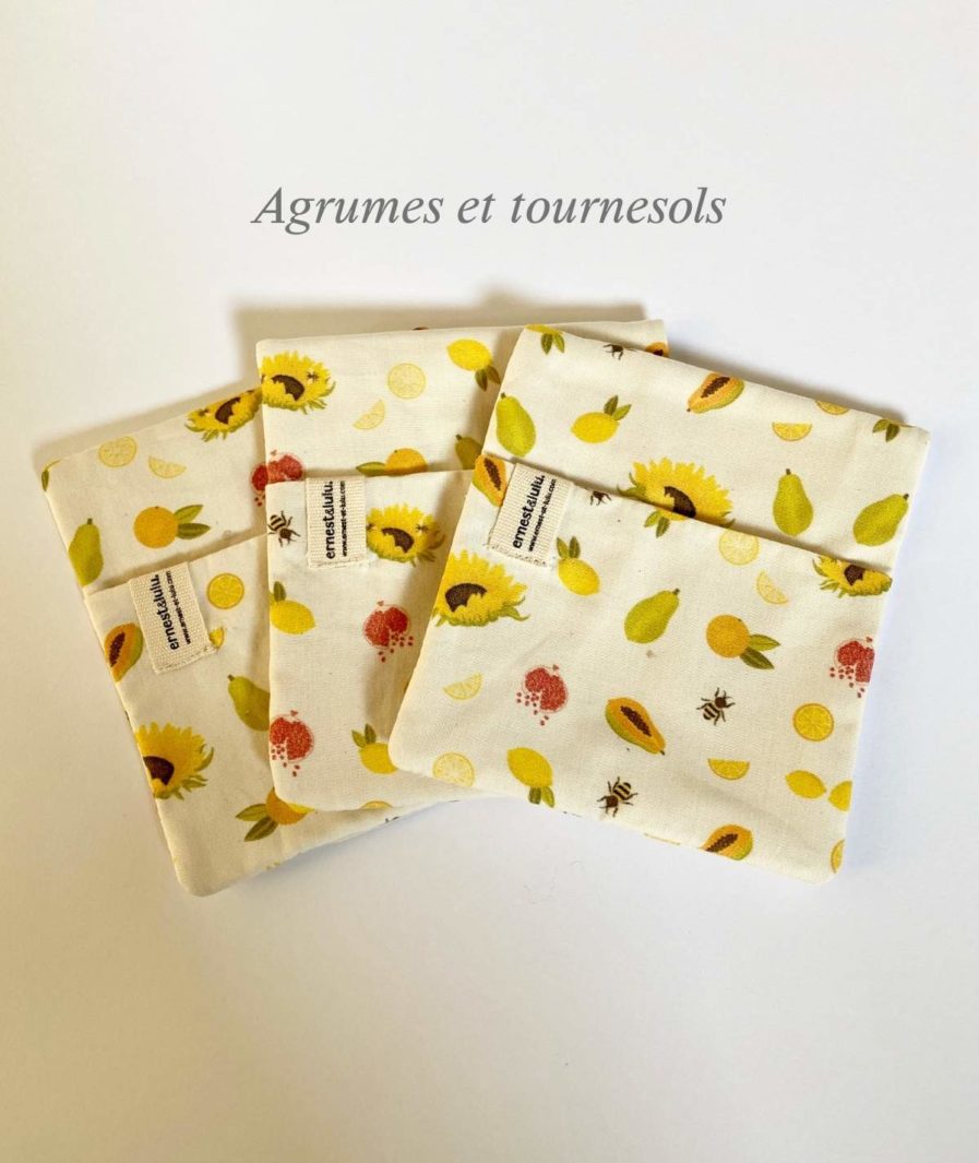 pochettes moches accessoire mouchoirs en tissu bio