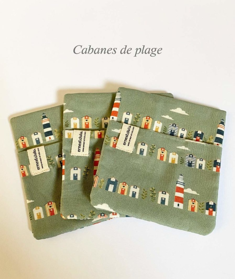 pochettes moches accessoire mouchoirs en tissu bio