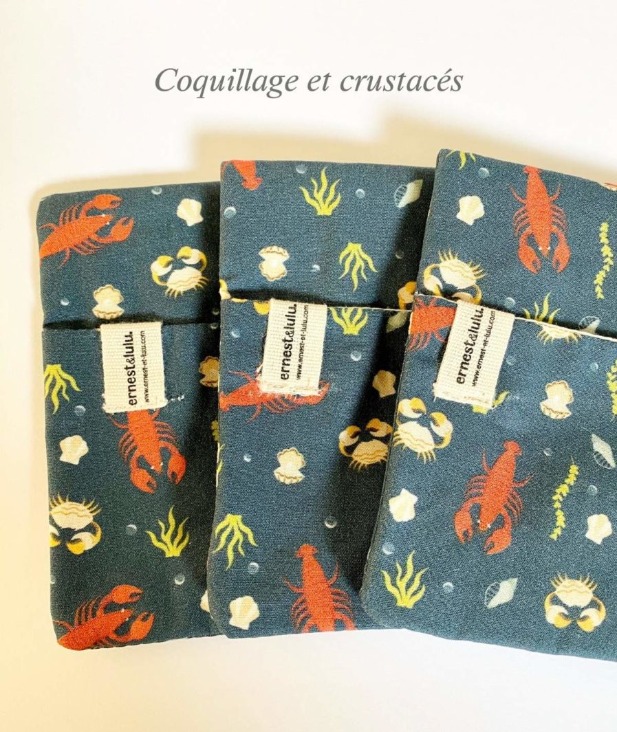 pochettes moches accessoire mouchoirs en tissu bio