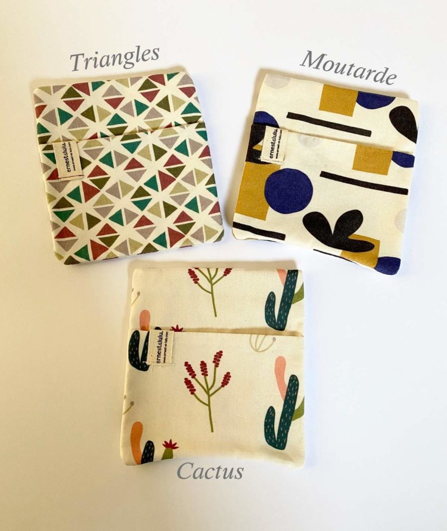 pochettes moches accessoire mouchoirs en tissu bio