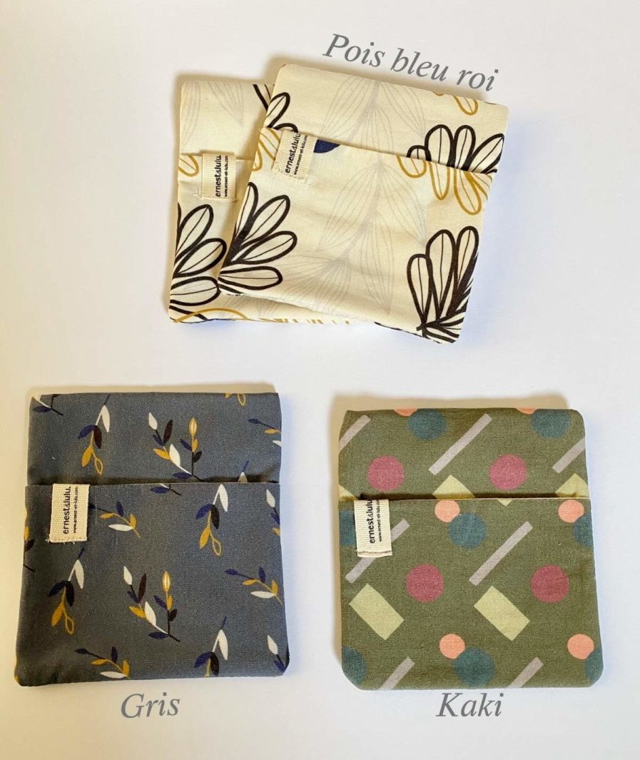 pochettes moches accessoire mouchoirs en tissu bio