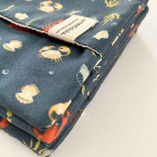 Pochette mouchoir France bleu marine