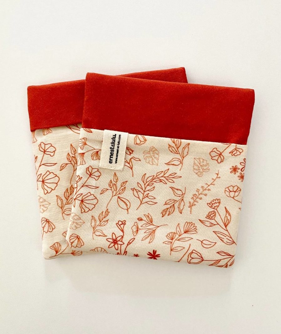 Pochette mouchoir jardin d'automne