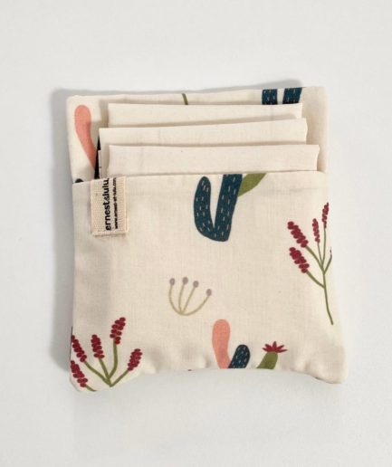 Pochette mouchoirs cactus