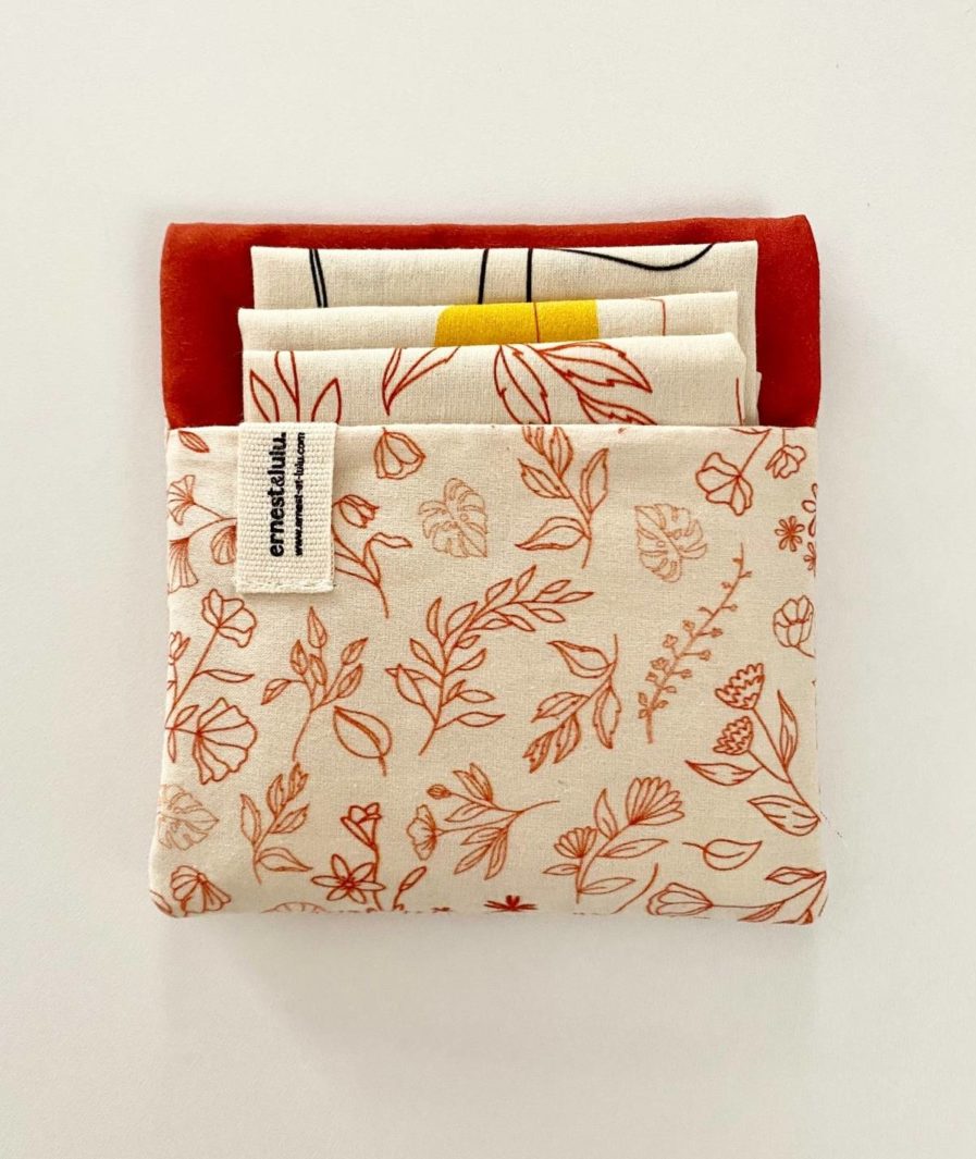 Pochette mouchoir jardin d'automne