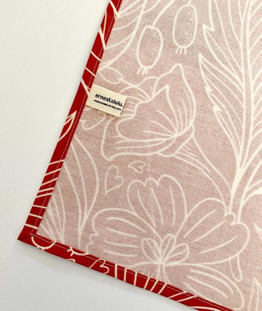 Emballage cadeau tissu bio