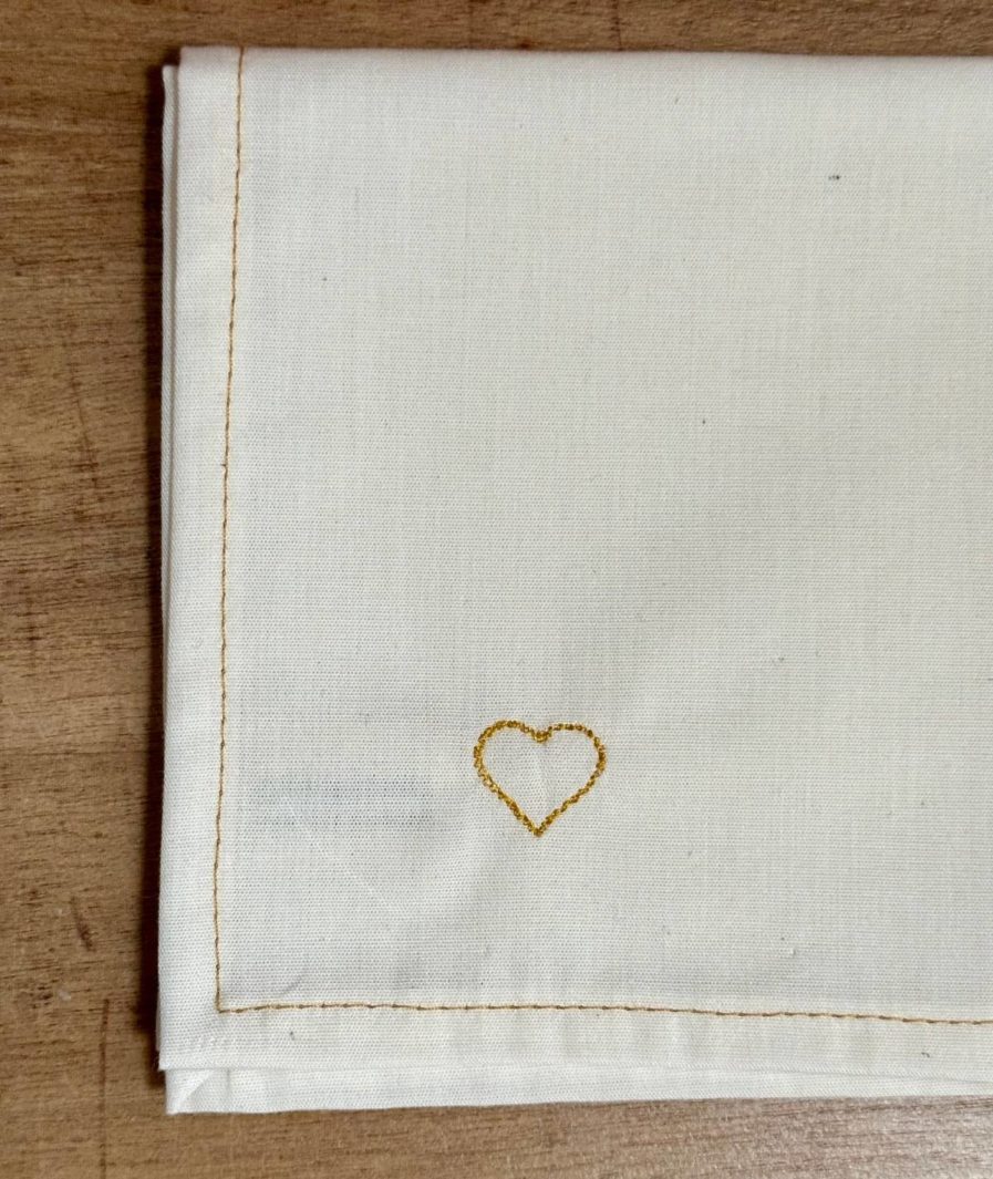 Mouchoir en tissu bio personnalisé