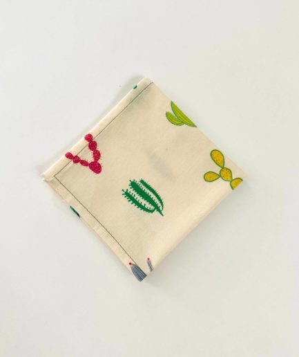 Mouchoir en tissu bio - Cactus