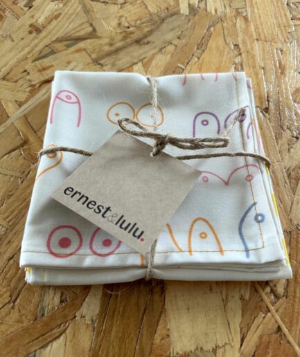 Mouchoirs en tissu bio – collection olympe&mona Mix 2